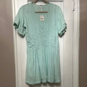 Free People Mint Green Mini Tunic